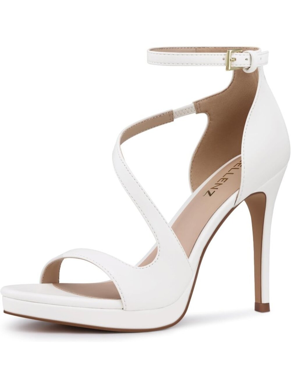 Women's White Comfortable Stylish Birthday Night out Wedding 4.3 Inch Sexy Heel